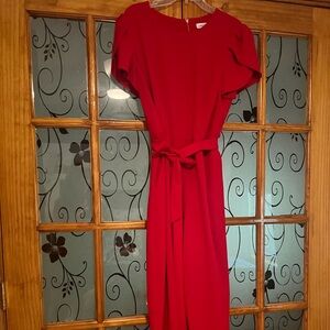 Calvin Klein Elegant Red Women's Jumpsuit size 16